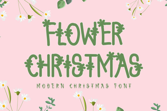 Flower Christmas Display for Digital Product Creators
